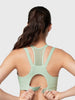 Power Zip Front Mesh Padded Running Bra