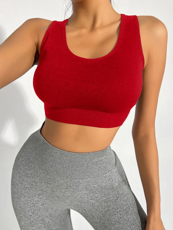 Medium Support Cut Out Back Sports Bra