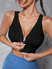 Cut Out Back Ruched Zip Up Sports Bra