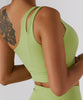 Solid Color One Shoulder Seamed Bra