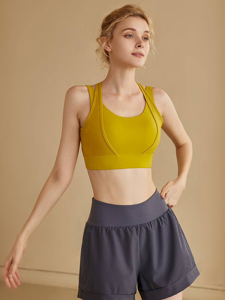 Leisure Cut Out Racer Back Sports Bra