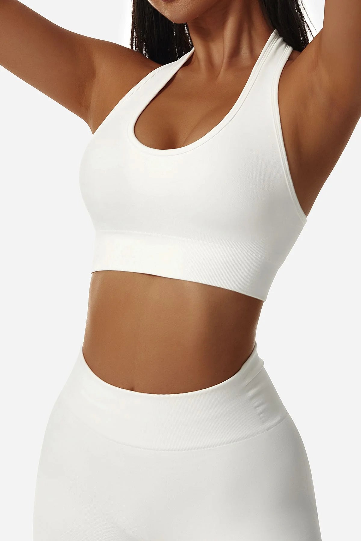 Halter Neck Backless Sports Bra
