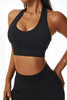 Halter Neck Backless Sports Bra
