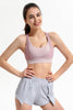 Ribbed Racerback Sports Bra High Support