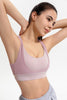 Ribbed Racerback Sports Bra High Support