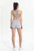 Ribbed Racerback Sports Bra High Support