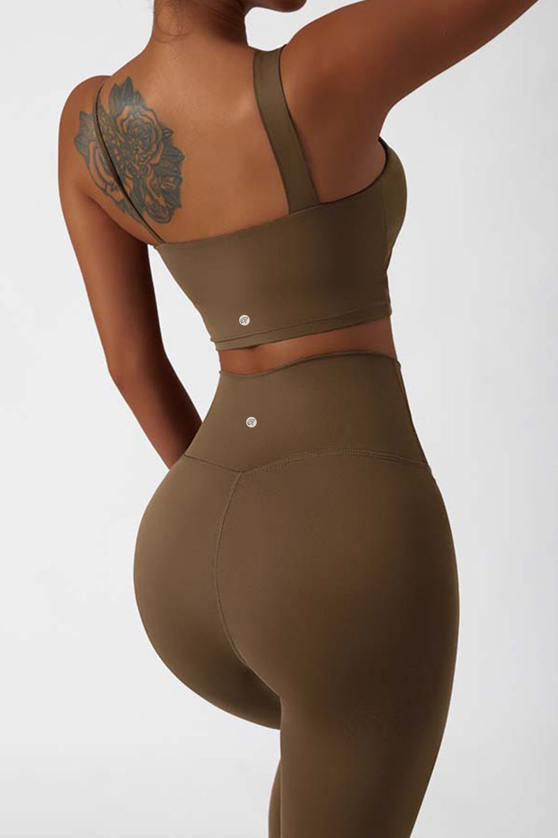 Lihuahatter™ Buttery-soft Khaki Tulip Leggings