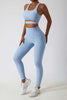 Lihuahatter™  Buttery-soft Blue Tulip Leggings