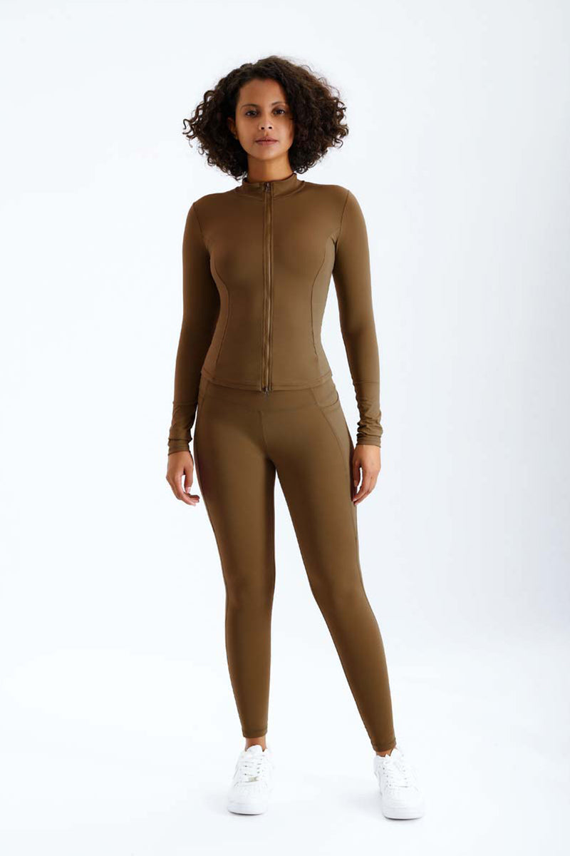 Lihuahatter™ High Stretch Khaki Pine Leggings