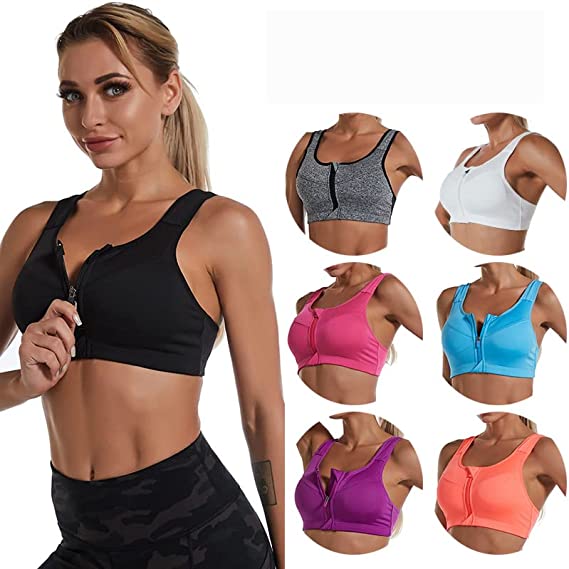 Hot Sale 40% OFF🔥Shockproof Sports Bra With Zipper