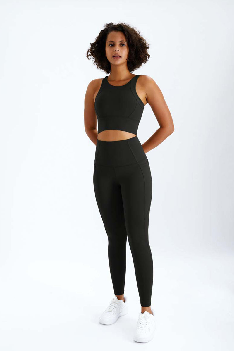 Lihuahatter™ High Stretch Black Pine Leggings