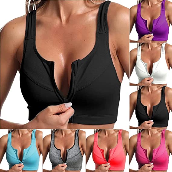 Hot Sale 40% OFF🔥Shockproof Sports Bra With Zipper