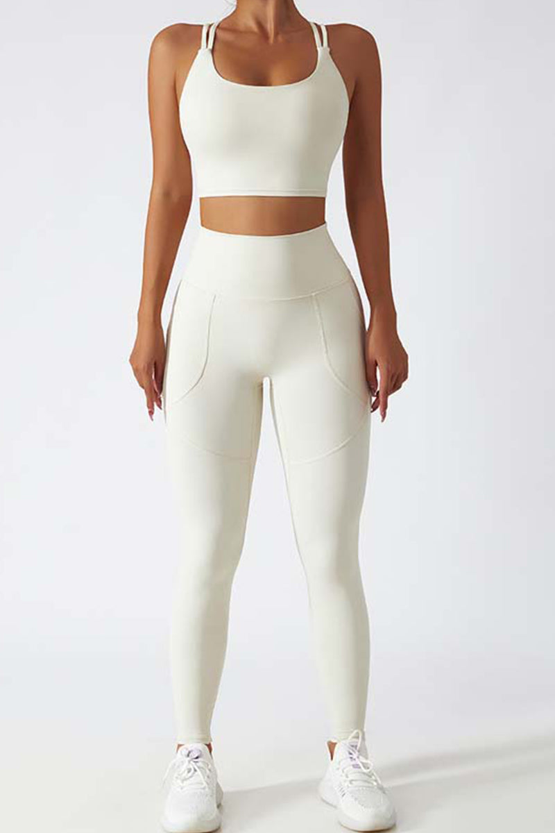 Lihuahatter™ Quick-drying White Camphora Leggings with Pockets