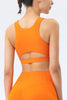 Ribbed Racerback Sports Bra High Support