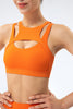 Ribbed Racerback Sports Bra High Support
