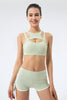 Ribbed Racerback Sports Bra High Support