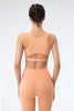 Ribbed Racerback Sports Bra High Support