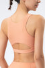 Ribbed Racerback Sports Bra High Support