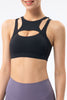 Ribbed Racerback Sports Bra High Support
