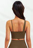 Asymmetrical Shoulder Backless Sports Bra