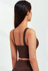 Asymmetrical Shoulder Backless Sports Bra