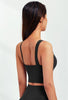 Asymmetrical Shoulder Backless Sports Bra