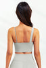 Asymmetrical Shoulder Backless Sports Bra