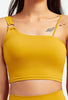 Asymmetrical Shoulder Backless Sports Bra