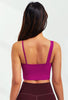 Asymmetrical Shoulder Backless Sports Bra
