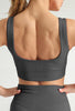 Basic Comfort Ribbed Seamless Sports Bra - The Elite