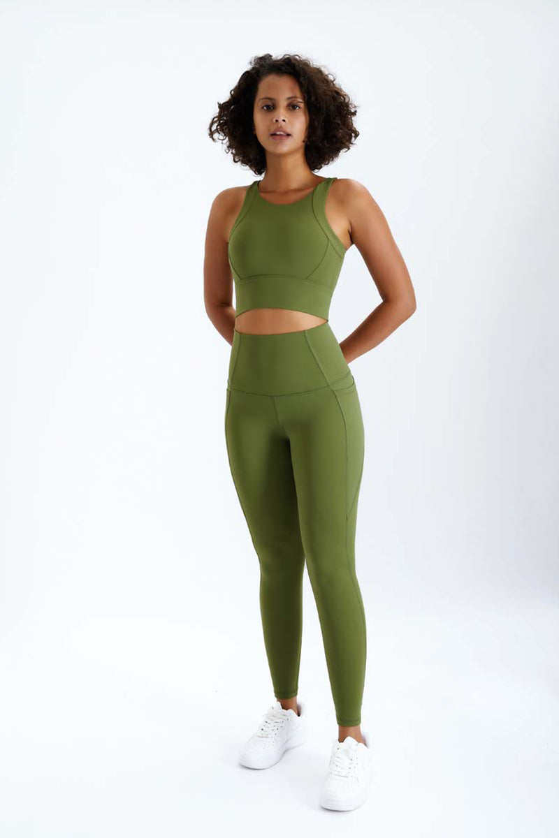 Lihuahatter™ High Stretch Green Pine Leggings