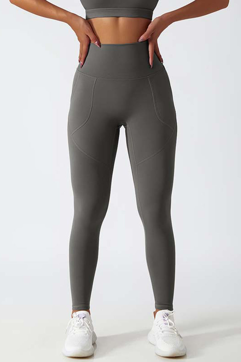 Lihuahatter™ Quick-drying Grey Camphora Leggings with Pockets