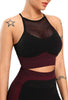 Contrast Mesh Seamless Sports Bra