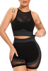 Contrast Mesh Seamless Sports Bra