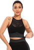 Contrast Mesh Seamless Sports Bra