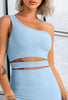 Cut-out One Shoulder Sports Bra - Icon