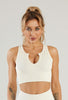 Cut-Out Seamless Sports Bra