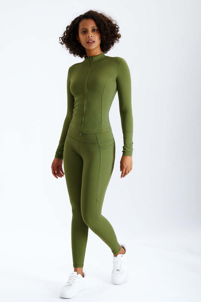 Lihuahatter™ High Stretch Green Pine Leggings