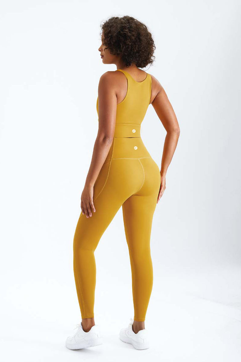 Lihuahatter™ High Stretch Yellow Pine Leggings