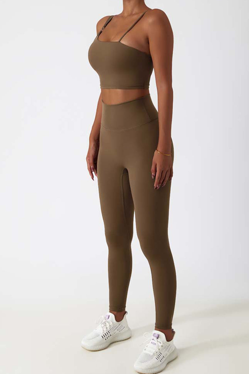 Lihuahatter™ Buttery-soft Khaki Tulip Leggings