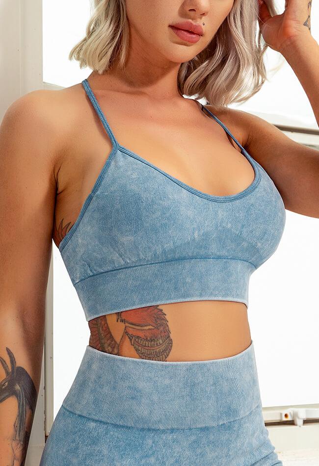 Feather T-Back Seamless Sports Bra