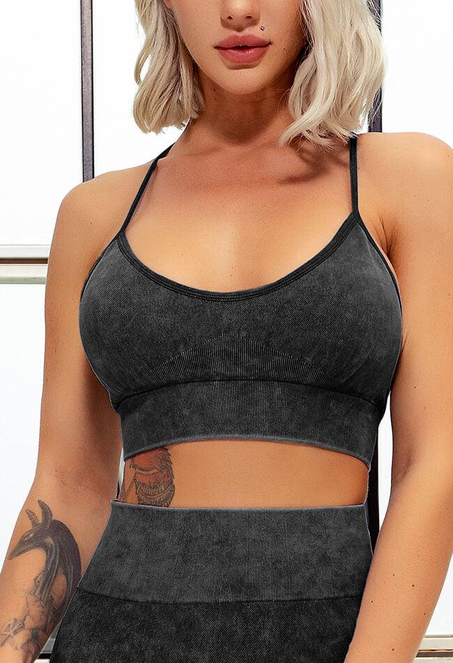 Feather T-Back Seamless Sports Bra