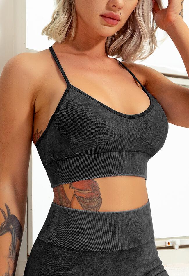 Feather T-Back Seamless Sports Bra