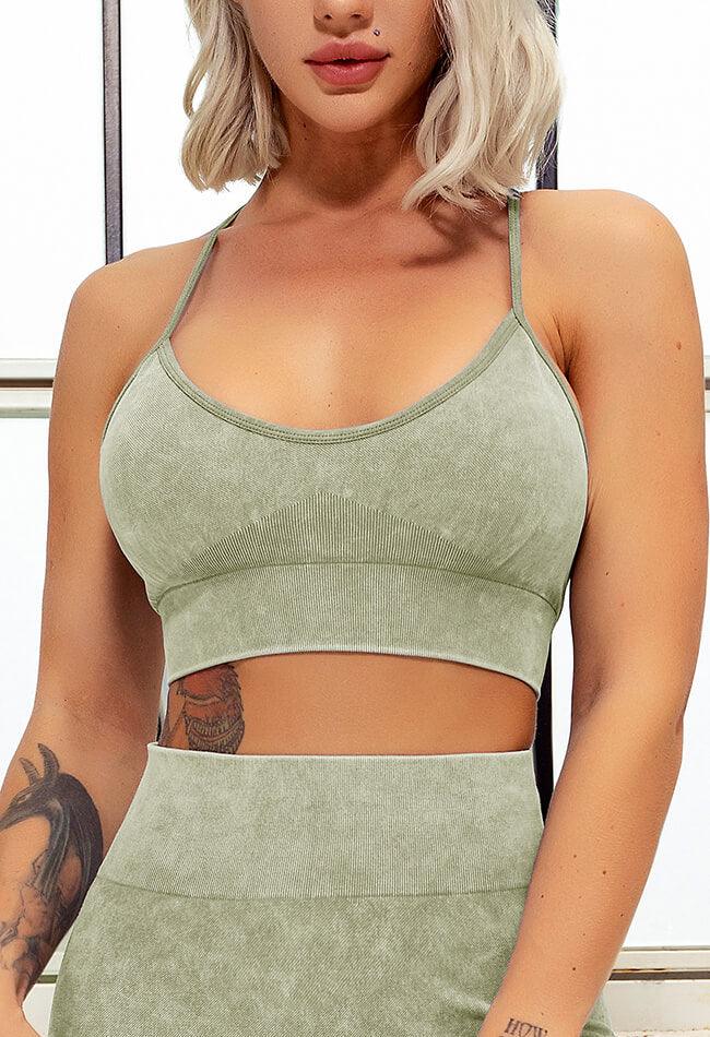 Feather T-Back Seamless Sports Bra