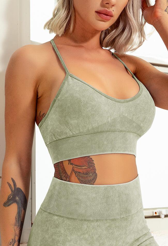 Feather T-Back Seamless Sports Bra
