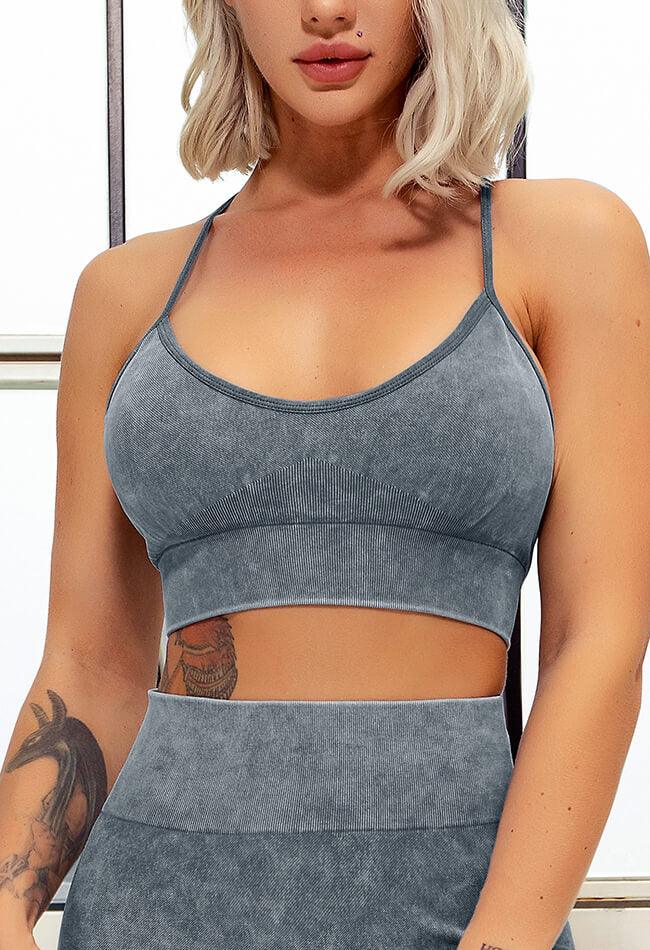 Feather T-Back Seamless Sports Bra
