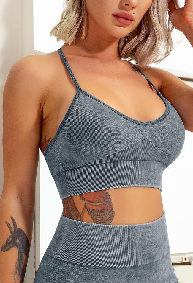 Feather T-Back Seamless Sports Bra