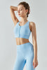 Front Zipper Racerback Sports Bra