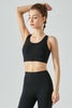 Front Zipper Racerback Sports Bra