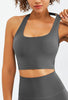 Halter Compression Square Neck Sports Bra - Luna